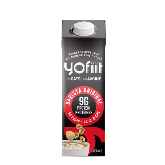 Yofiit – High protein chickpea Barista Milk -12 cartons