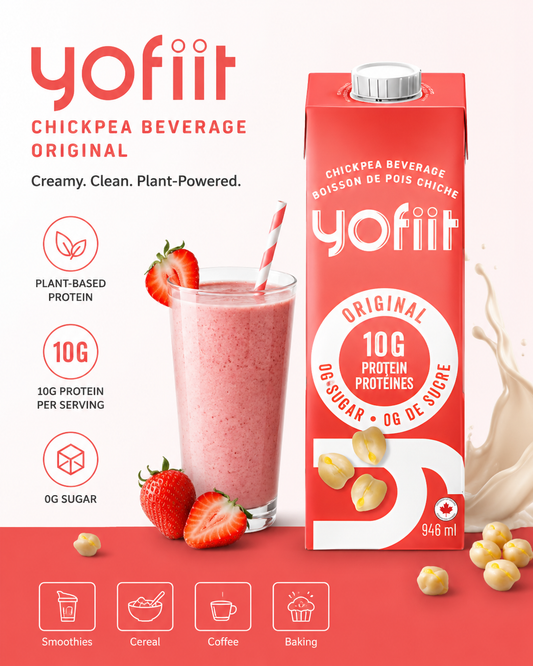 Yofiit– Lait de pois chiche riche en protéines w. lin (Original)-12 cartons