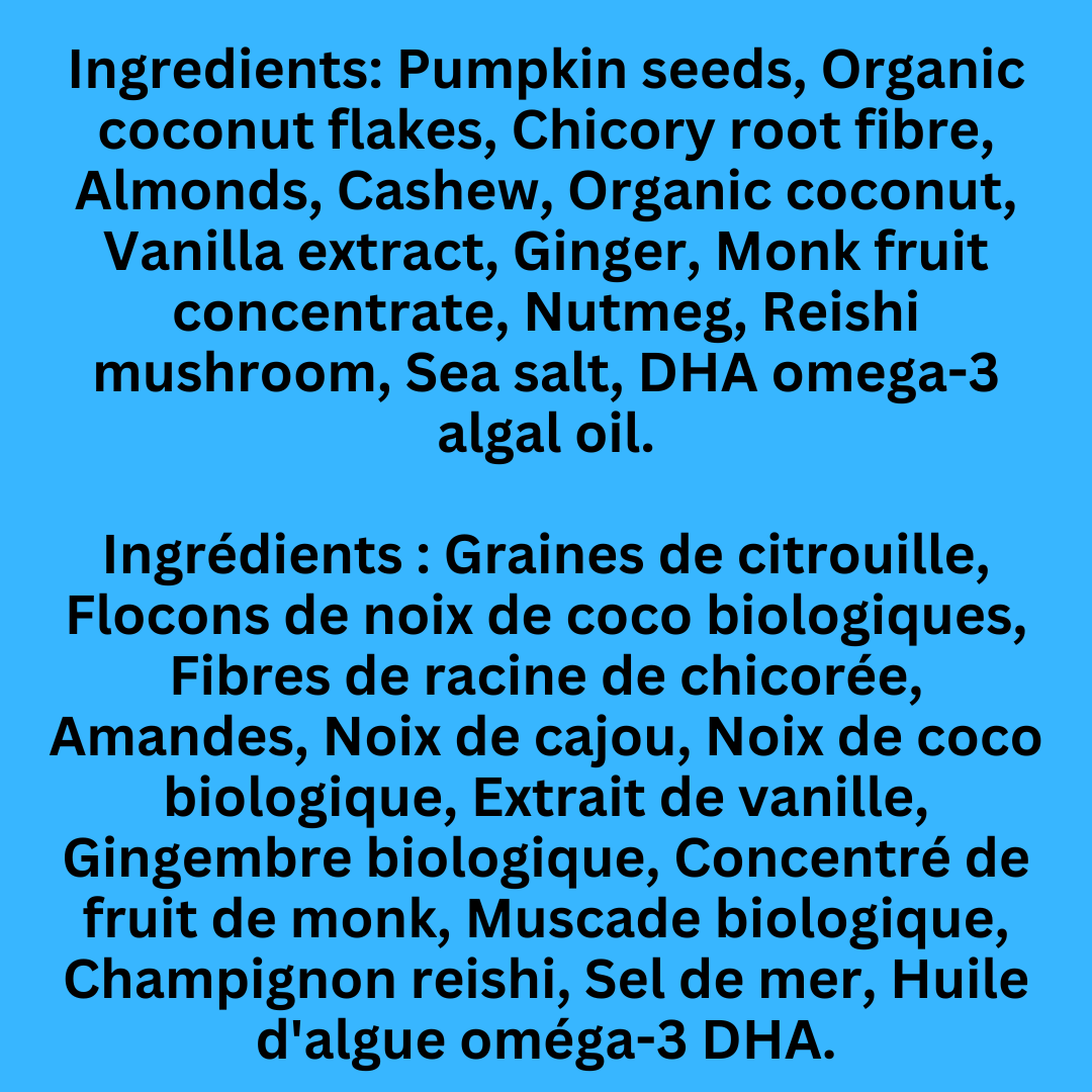 Barres Keto Low-Carb (gingembre-noix de muscade)
