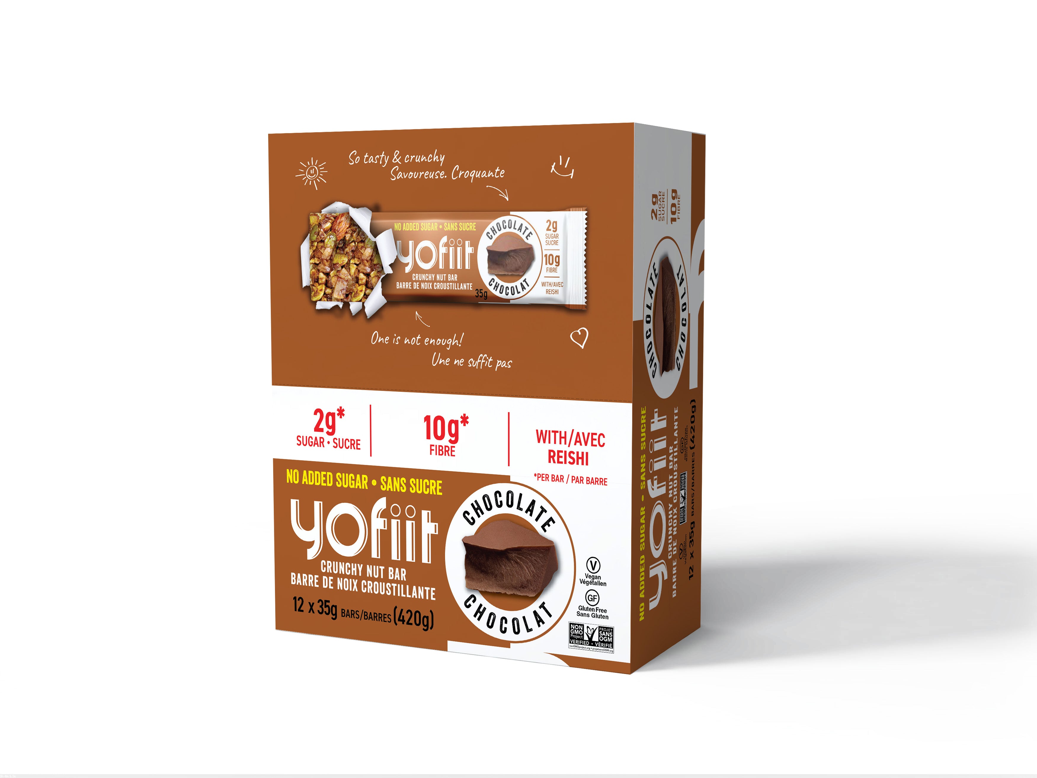 Yofiit Crunchy Nut Bar (Chocolate Almond Crunch) -12 packs