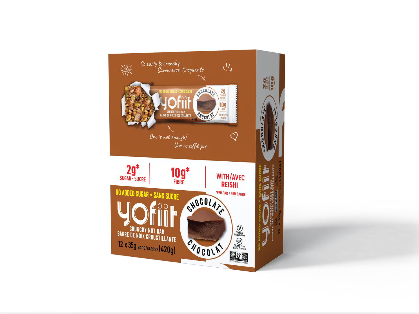 Yofiit Crunchy Nut Bar (Chocolate Almond Crunch) -12 packs