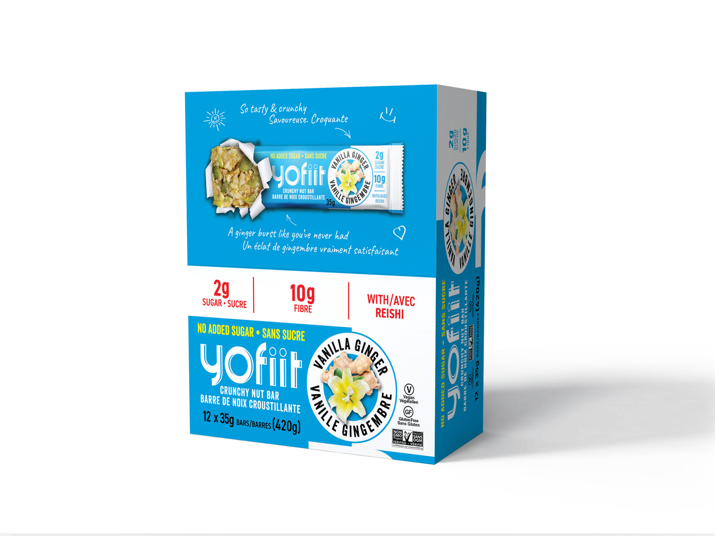 Barres Keto Low-Carb (gingembre-noix de muscade)
