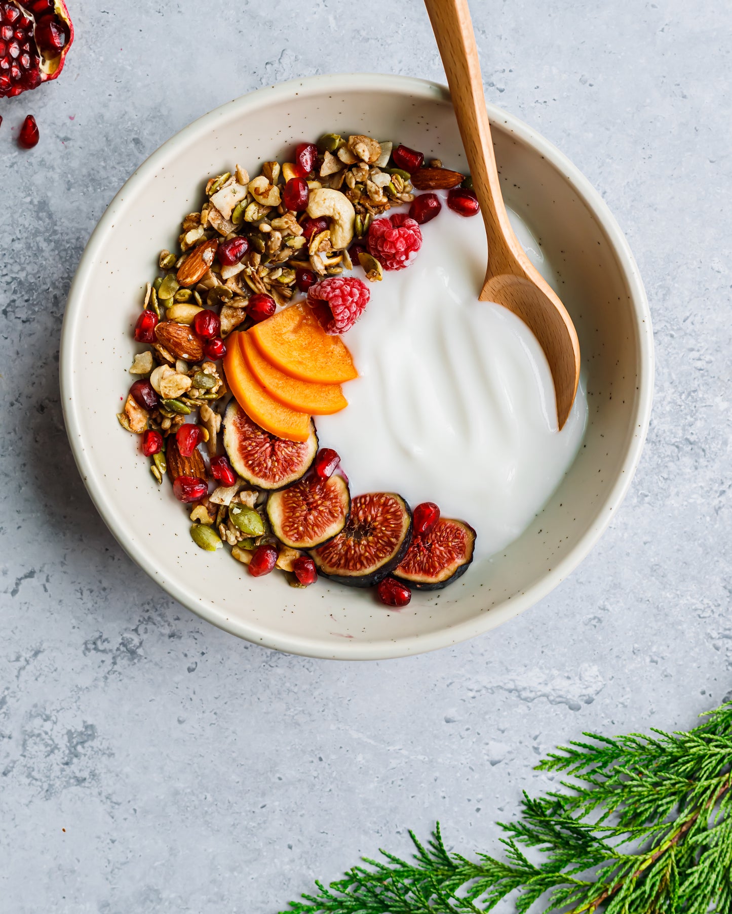 Granola à faible teneur en glucides, avec adaptogènes (noix de muscade)