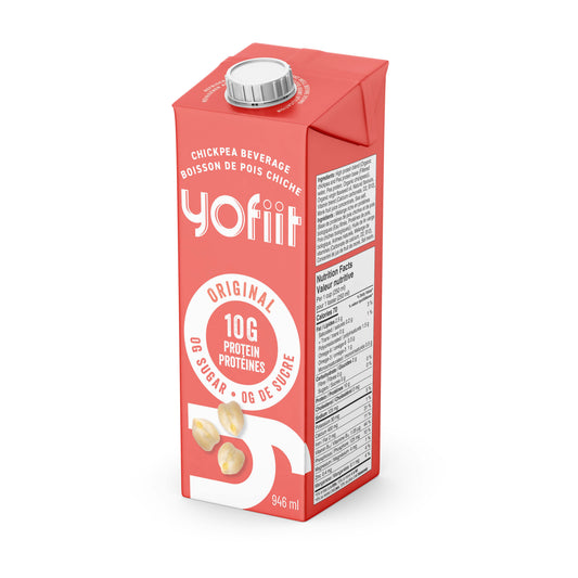 Yofiit– Lait de pois chiche riche en protéines w. lin (Original)-12 cartons