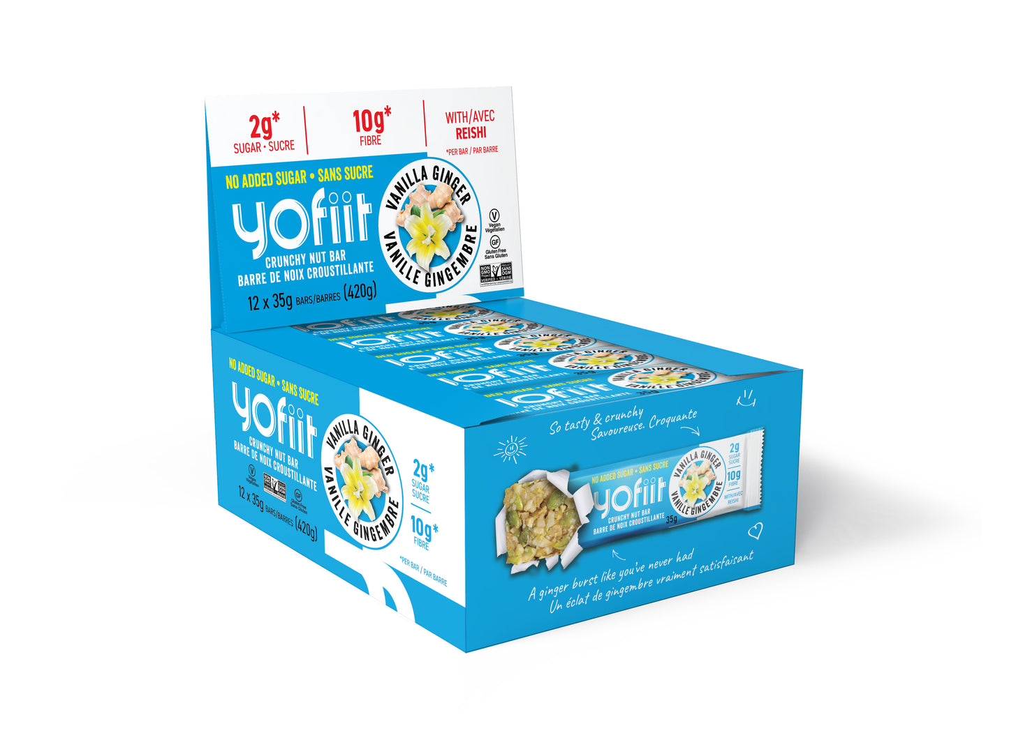 Barres Keto Low-Carb (gingembre-noix de muscade)